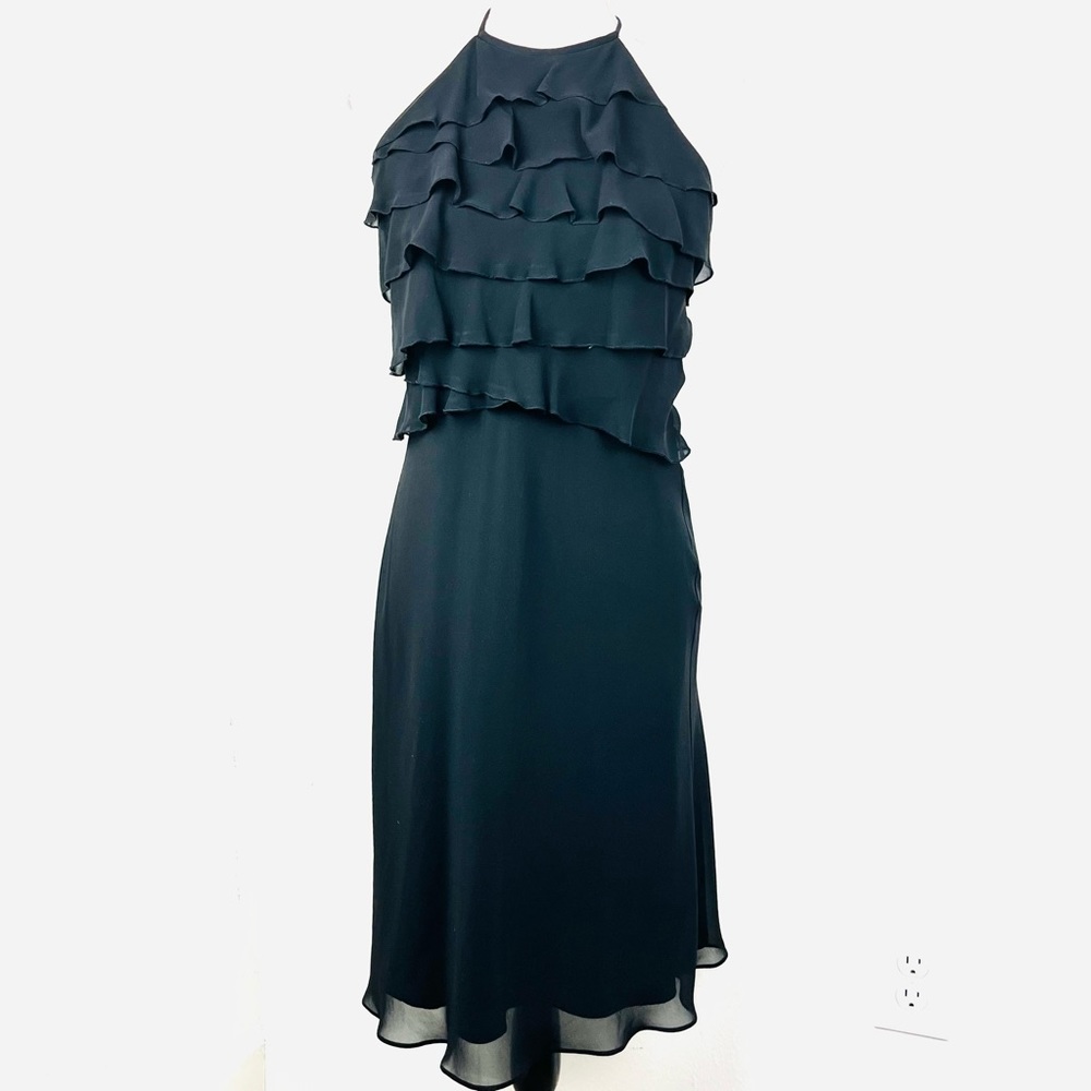 Vintage Dusk brand halter cocktail dress